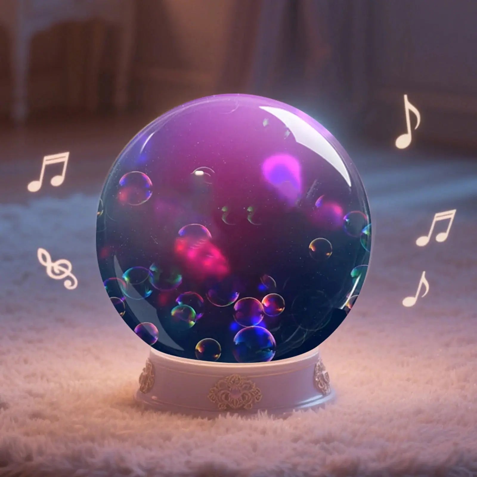 CrystalMemo Personalized 3D Video Globe | The Ultimate Custom Keepsake Dreamy Blissful Home Store
