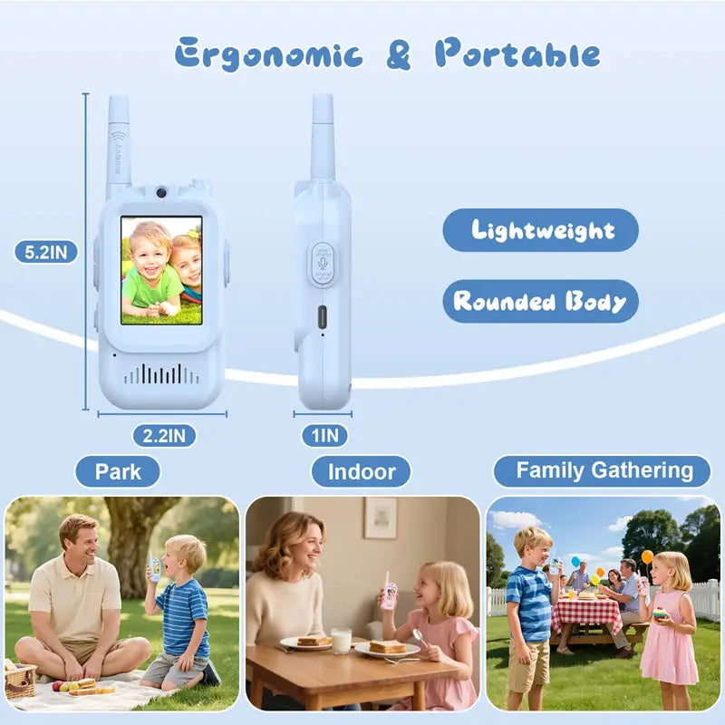 ChatCam Video Walkie Talkies for Kids | Screen-Time Alternative for Adventure 3C Electronic Global Sliver Store