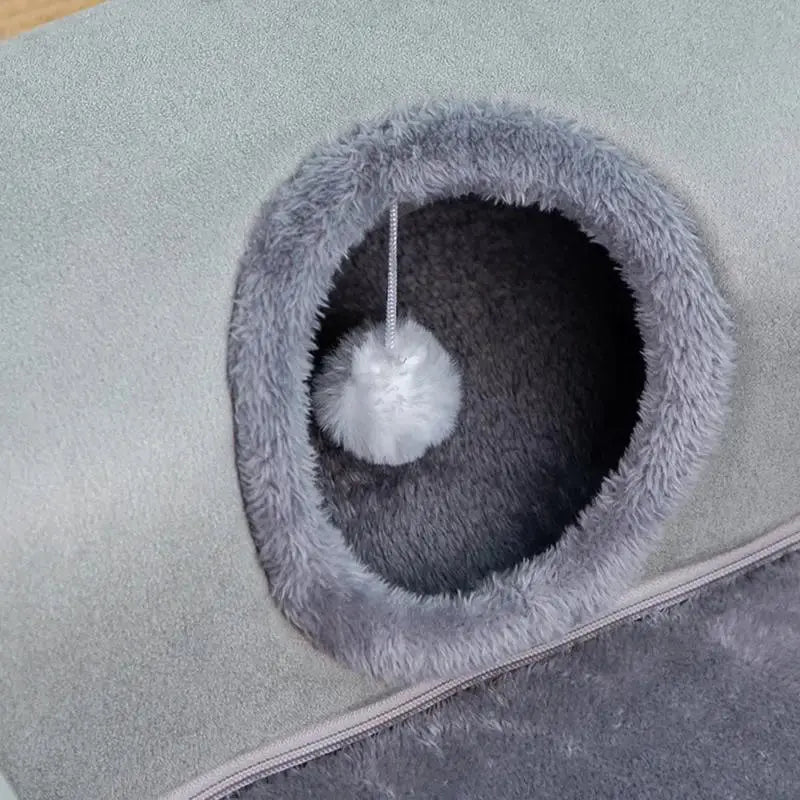 PurrPlay 3-in-1 Cat Tunnel Bed | A Hideaway, Playground & Nap Spot AIHOME Direct Store