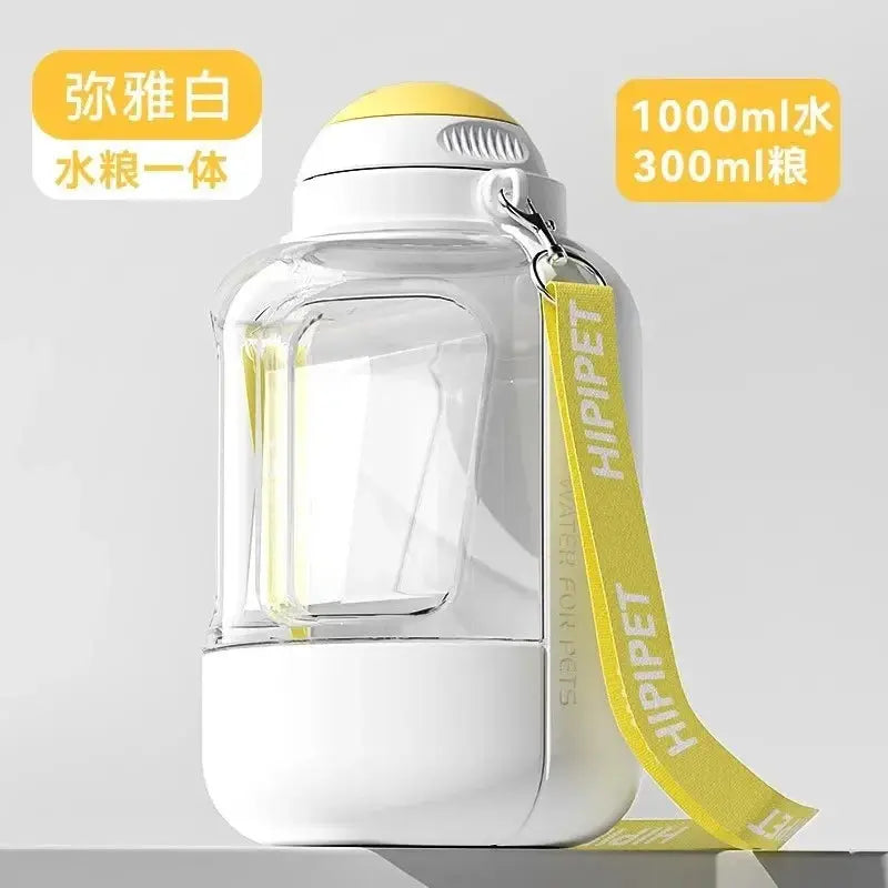 PawHydrate 2-in-1 Pet Travel Bottle | For Water & Food On-the-Go Keke Meng Pet Products Store