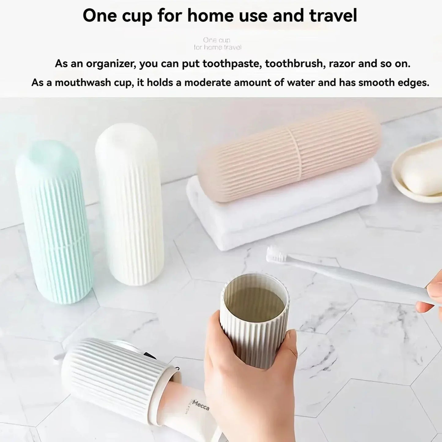 AuraClean Travel Toothbrush & Cup Case - YNOM