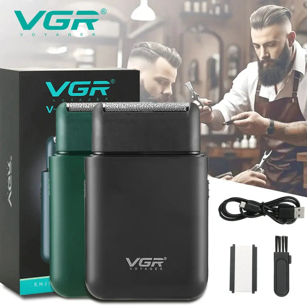 GroomGo V-390 Pocket Shaver | USB-Rechargeable & Cordless Foil Razor Stone's Store