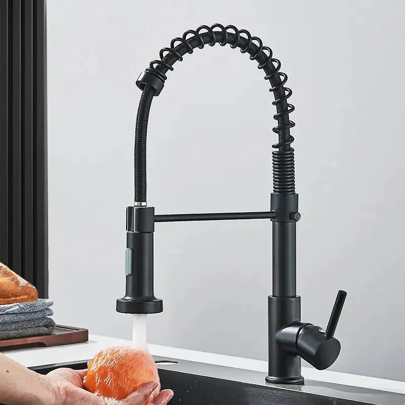 Aura Pull-Down Kitchen Faucet | Matte Black with Dual-Spray & 360° Swivel YYYMEST Factory Store