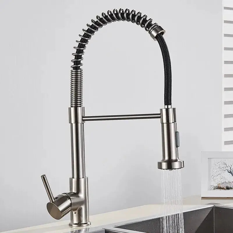 Aura Pull-Down Kitchen Faucet | Matte Black with Dual-Spray & 360° Swivel YYYMEST Factory Store