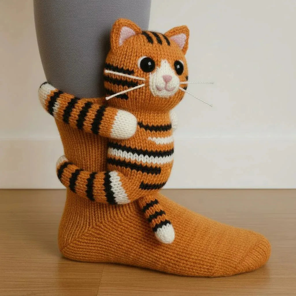The Viral CozyCritter 3D Animal Socks | Cute & Fuzzy Winter Slipper Socks YNOM cornerstore