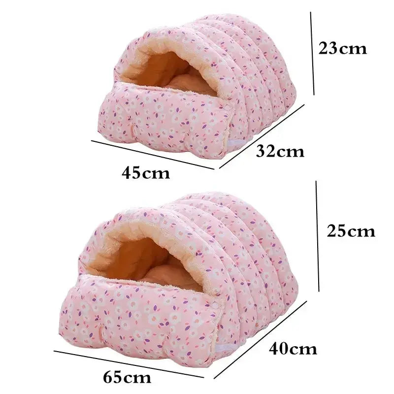 PurrNest 360 | Washable & Enclosed Cat Bed for Year-Round Comfort QiuQiu Petty Store