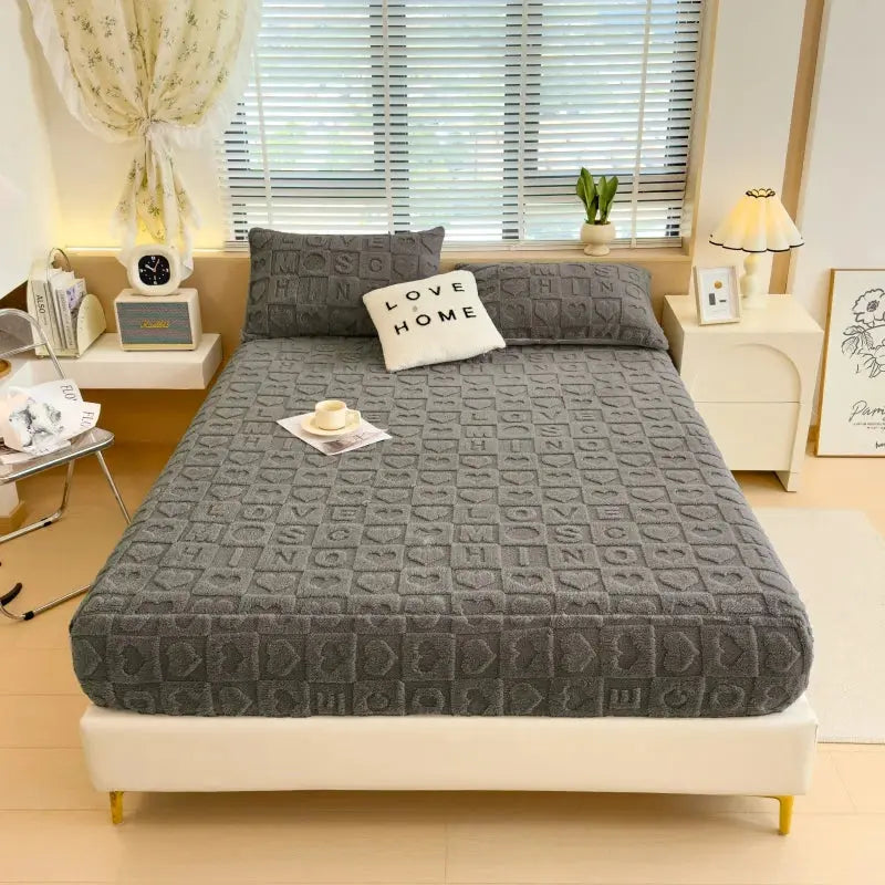 Milk Velvet Fitted Sheet | Ultra-Soft, Non-Slip Bedding for Dreamy Sleep Shop1103841740 Store