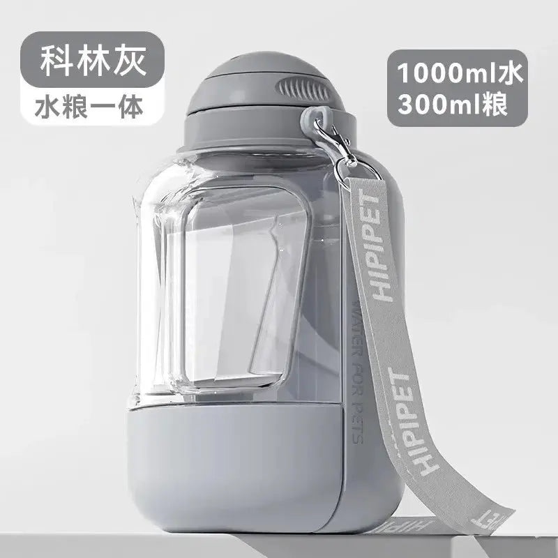 PawHydrate 2-in-1 Pet Travel Bottle | For Water & Food On-the-Go Keke Meng Pet Products Store