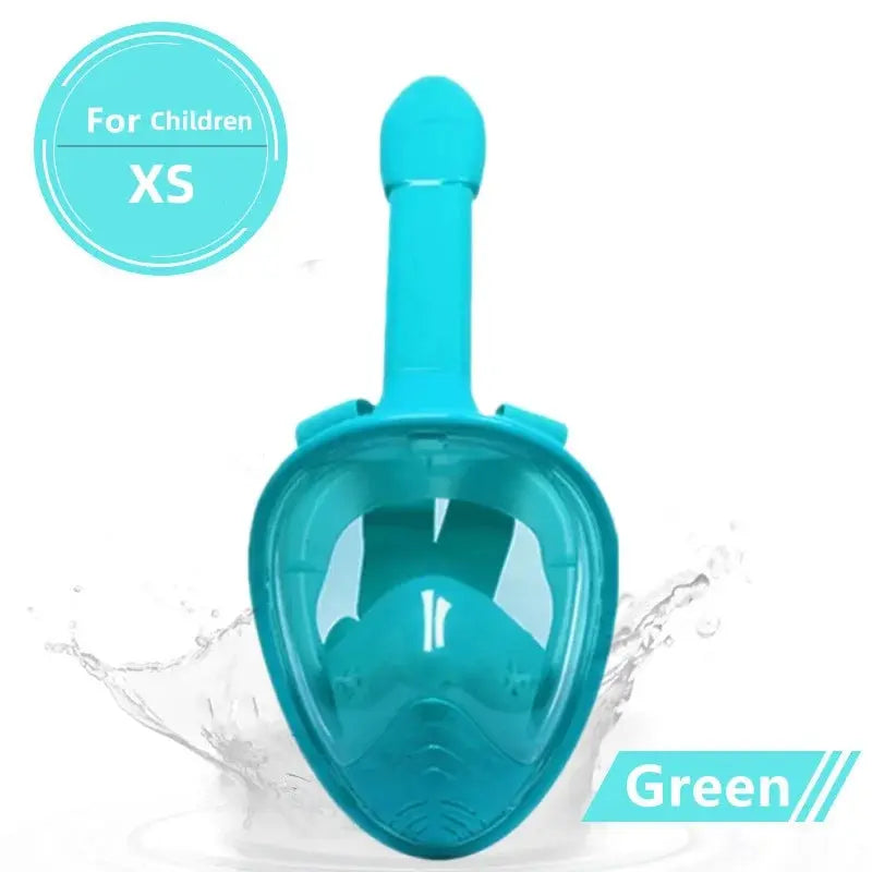 AquaVision 180° Full Face Snorkel Mask | Anti-Fog & Easy-Breathe Design XIAOTERR Store
