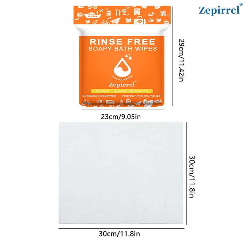 FreshEase Rinse-Free Bath Wipes | XL Body Cleansing for Travel & Care - YNOM cornerstore