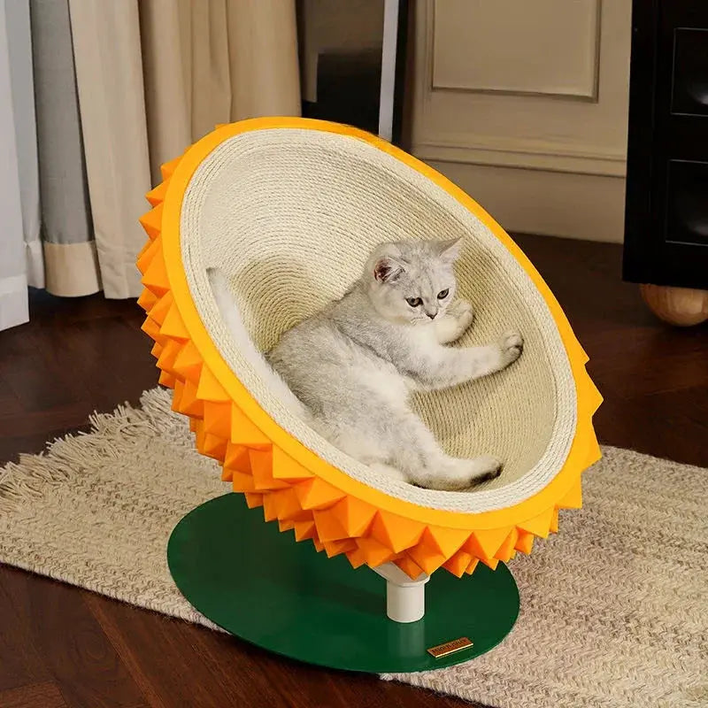 Durian Cat Scratcher Bed | A Modern 2-in-1 Scratcher & Cozy Cave Bello Pet House Store