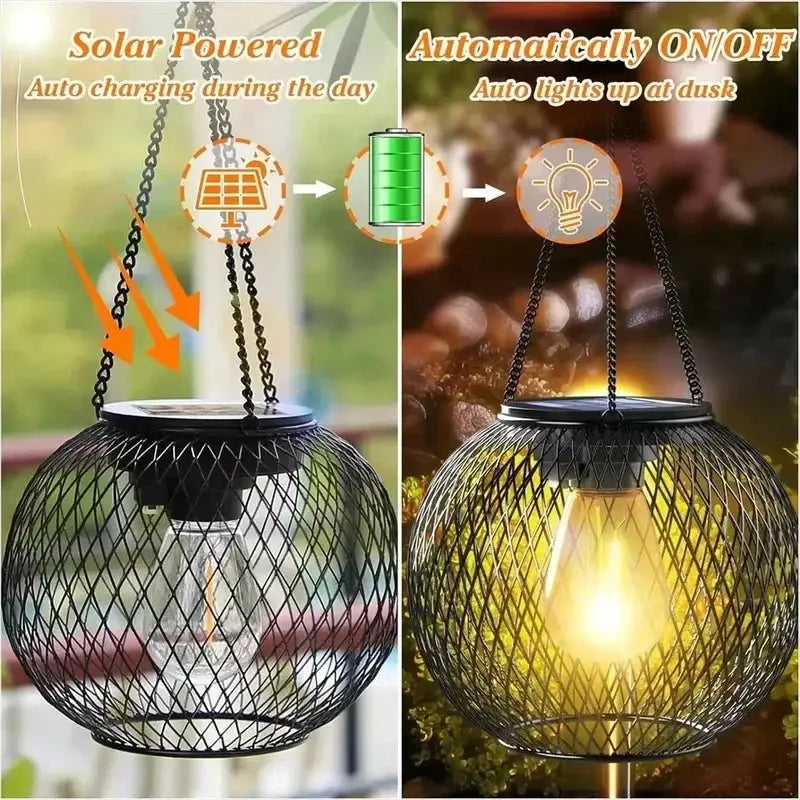 Radiance Glow Solar Garden Lantern | Waterproof Decorative Light - YNOM