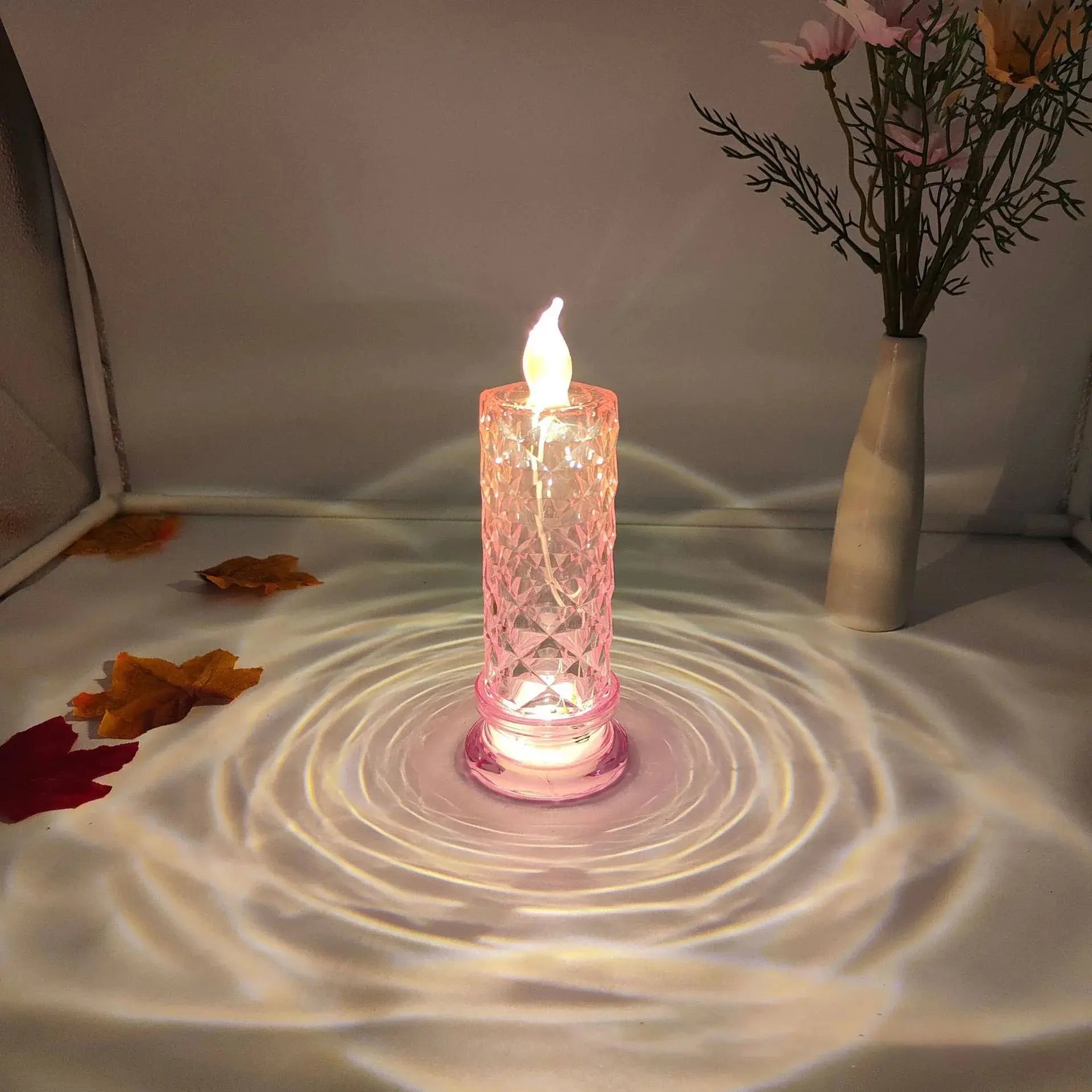 Crystal Rose LED Candles | Flameless, Sparkling Romantic Light Beautify Your Home Store