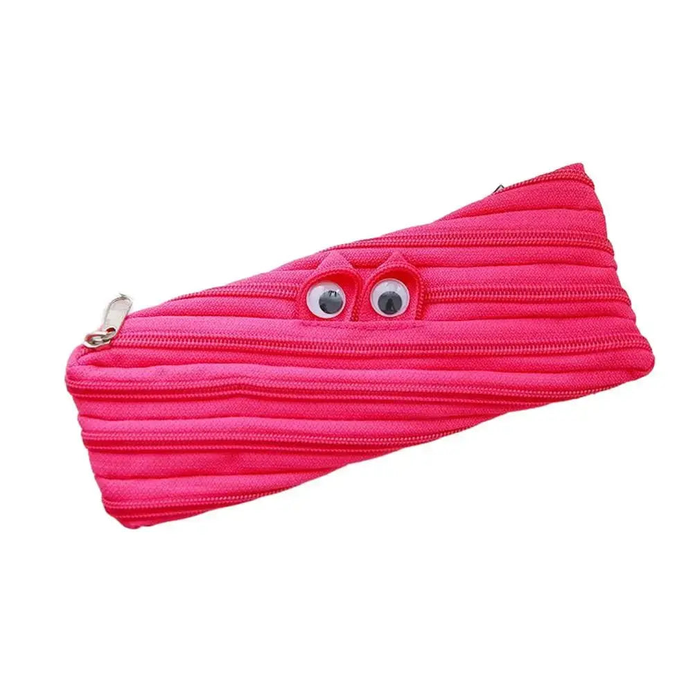 SmileZip One-Zip Pencil Pouch | Cute & Spacious Organizer for Daily Use The Rose Bag Store
