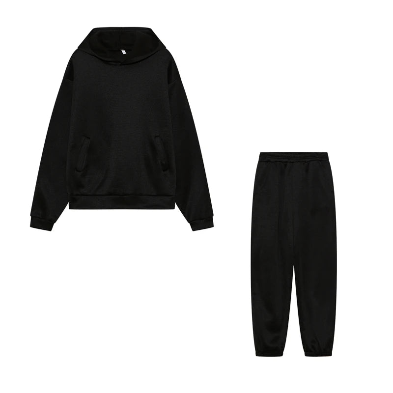 AuraLounge Cloud-Soft Oversized Hoodie & Pant Set Stone's Store