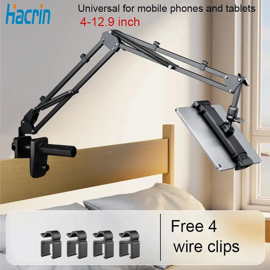 Hands-Free Bed Phone Mount – Adjustable Arm for Comfortable, Effortless Viewing Anywhere Hacrin 3C Store