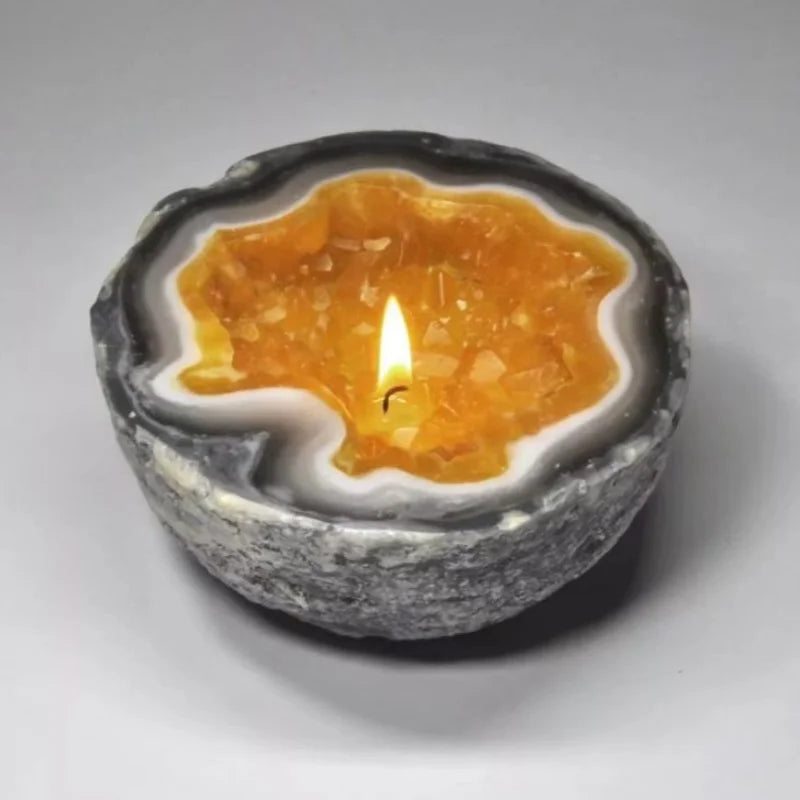 AuraGlow - Real Crystal Infused Candle for Peace & Positive Energy - YNOM cornerstore