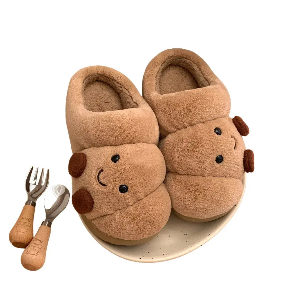 BreadSteps Toasty Slippers | Plush, Non-Slip Loaf-Inspired Comfort WHOHOLL lovely slipper Store