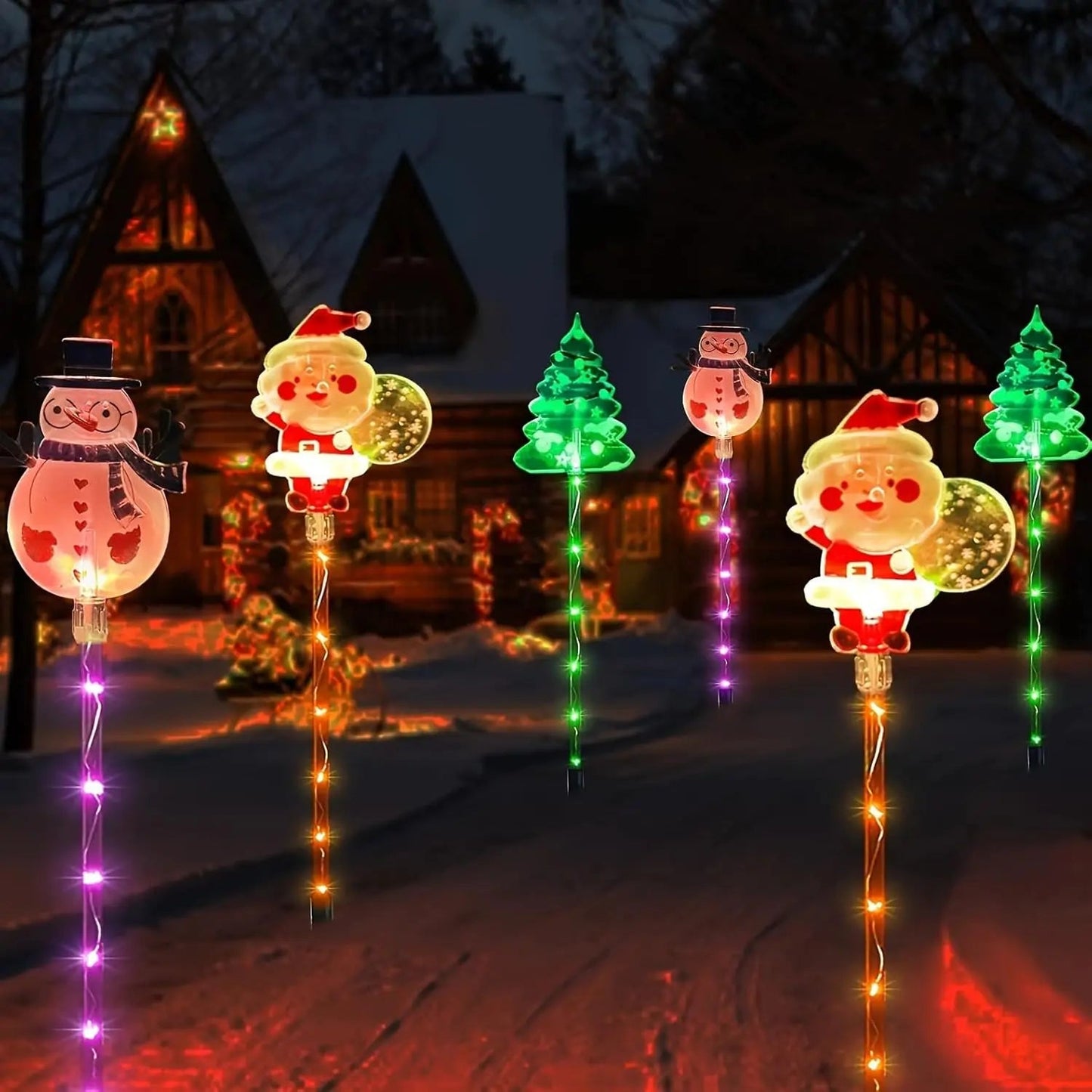 GlowJoy 6-Pack Instant Christmas Light Projectors | Outdoor Holiday Laser Show Shop1104072846 Store