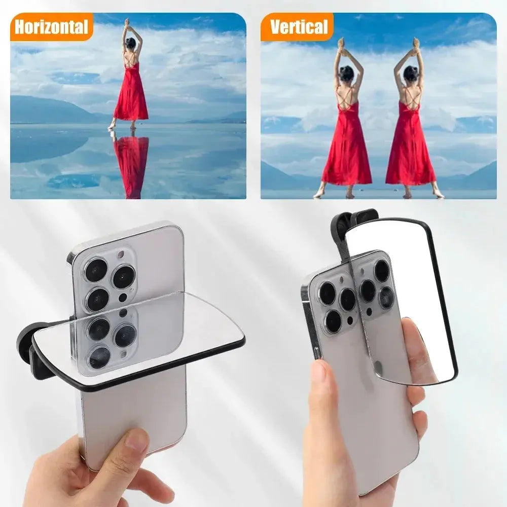 MirrorClip Kit – Portable Phone Mirror Clip for Perfect Selfies | Real-Time Reflection for Flawless Angles Luckybw Store