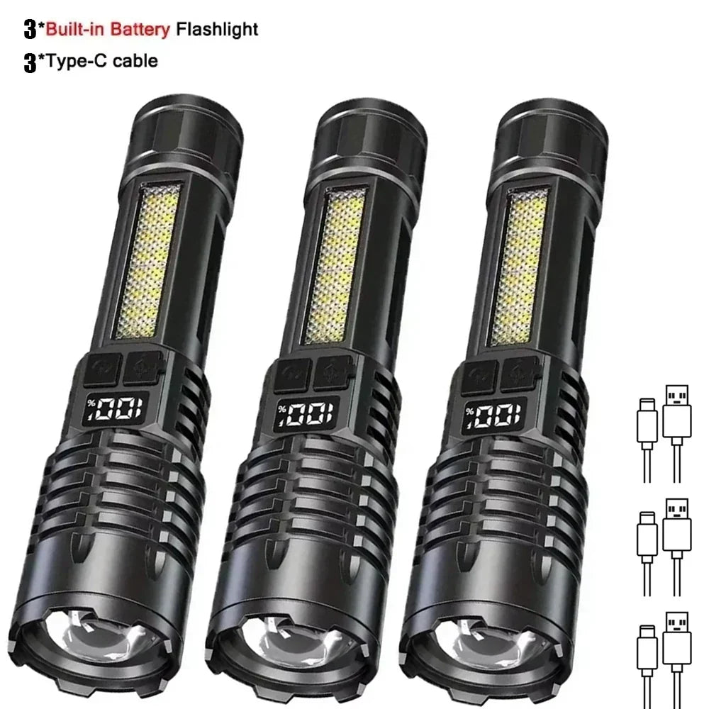 The TitanBeam Ultra-Bright Tactical LED Flashlight | Rechargeable & Waterproof - YNOM cornerstore