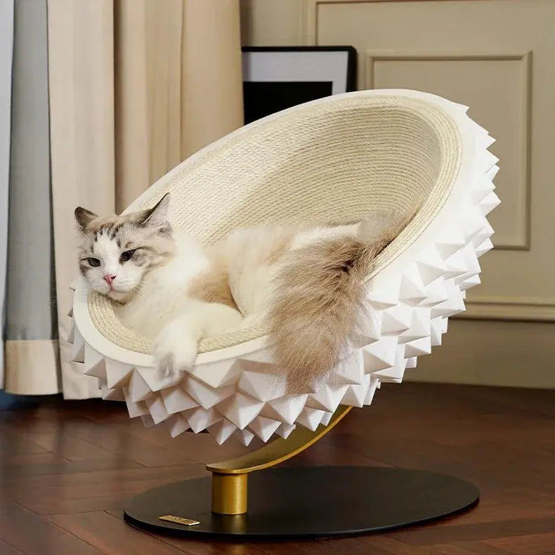 Durian Cat Scratcher Bed | A Modern 2-in-1 Scratcher & Cozy Cave Bello Pet House Store