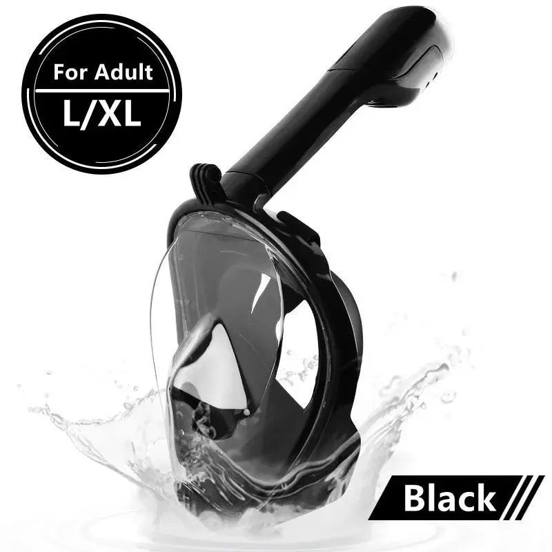 AquaVision 180° Full Face Snorkel Mask | Anti-Fog & Easy-Breathe Design XIAOTERR Store