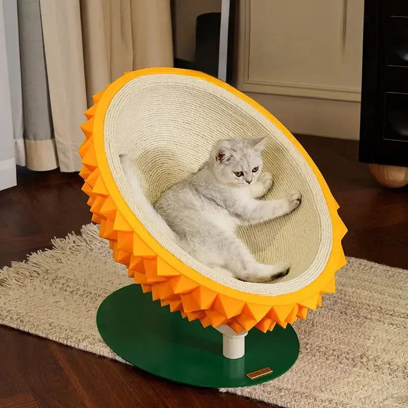 Durian Cat Scratcher Bed | A Modern 2-in-1 Scratcher & Cozy Cave Bello Pet House Store