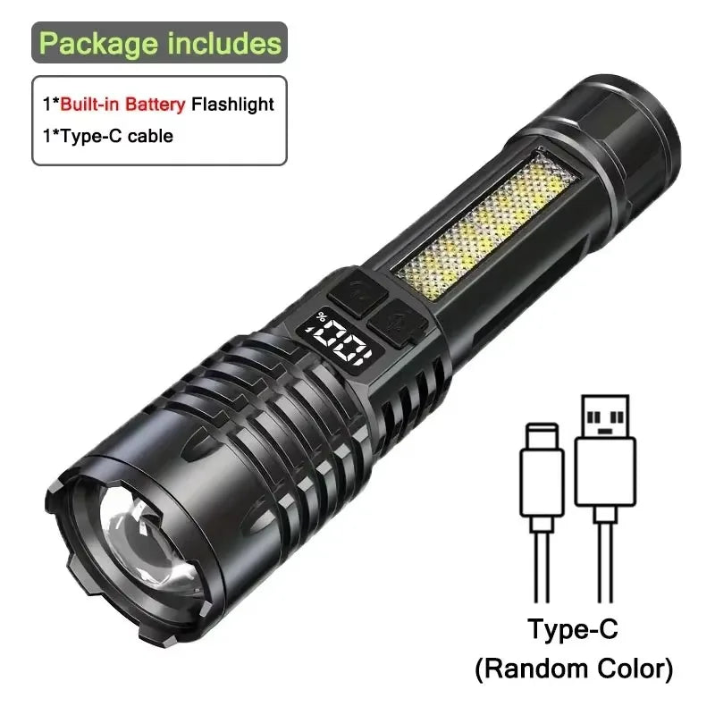 The TitanBeam Ultra-Bright Tactical LED Flashlight | Rechargeable & Waterproof - YNOM cornerstore