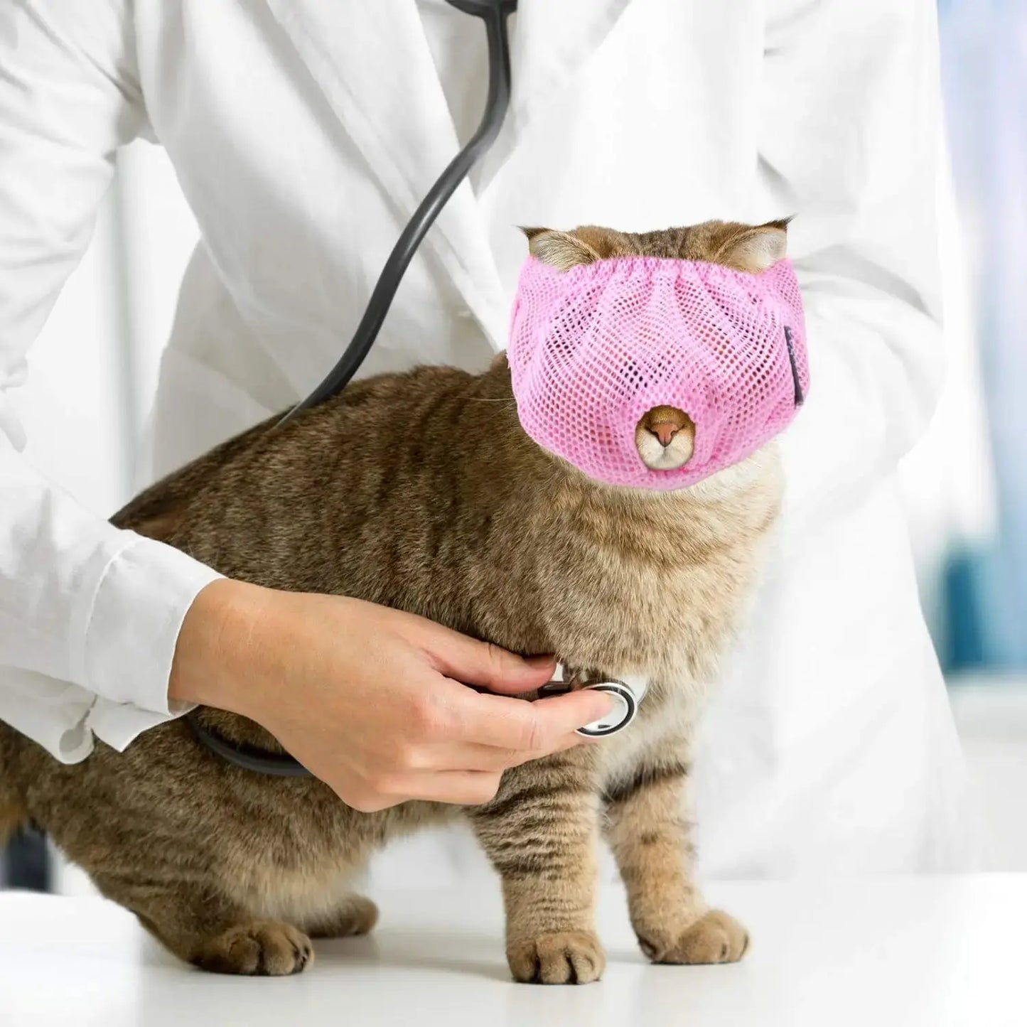 Breathable Cat Muzzle – Stress-Free Grooming & Vet Visits | Soft Adjustable Mesh Muzzle for Calm, Safe Cats lazyishhouse Official Store