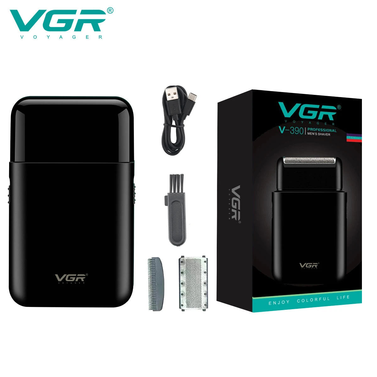 GroomGo V-390 Pocket Shaver | USB-Rechargeable & Cordless Foil Razor YNOM cornerstore