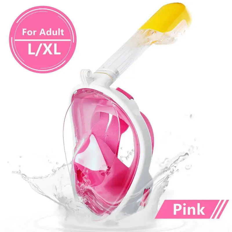 AquaVision 180° Full Face Snorkel Mask | Anti-Fog & Easy-Breathe Design XIAOTERR Store