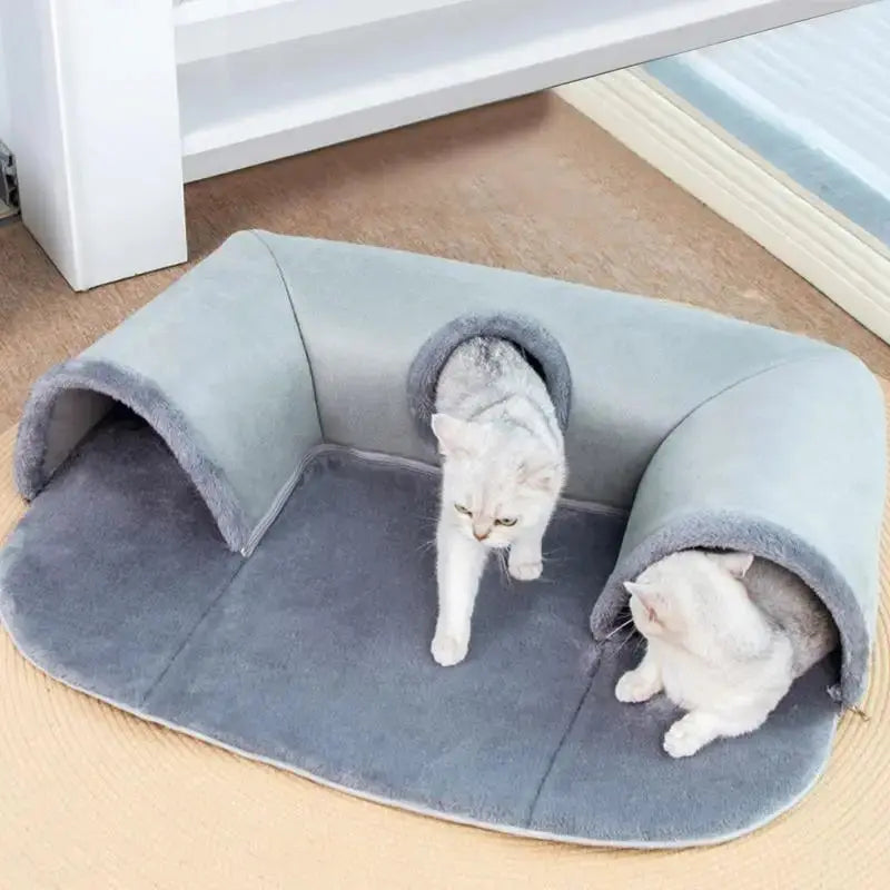PurrPlay 3-in-1 Cat Tunnel Bed | A Hideaway, Playground & Nap Spot AIHOME Direct Store