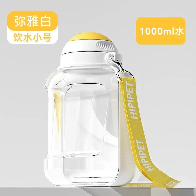 PawHydrate 2-in-1 Pet Travel Bottle | For Water & Food On-the-Go Keke Meng Pet Products Store