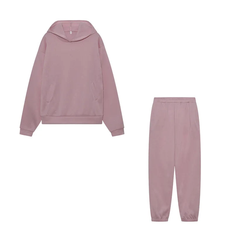 AuraLounge Cloud-Soft Oversized Hoodie & Pant Set Stone's Store