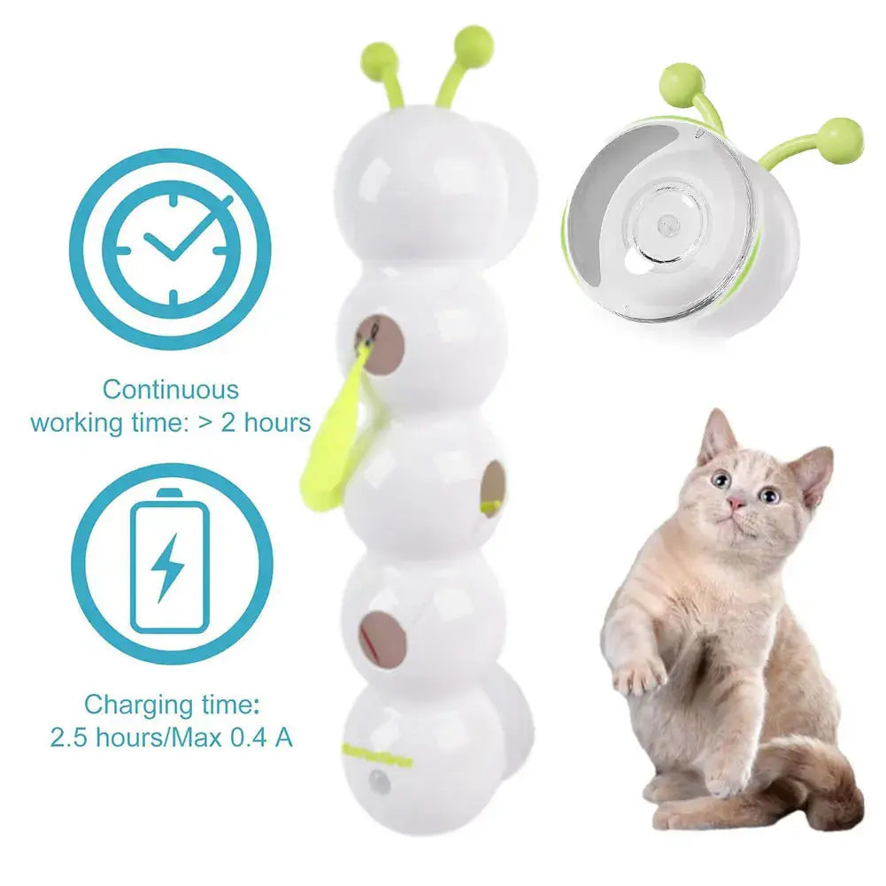 The Wiggly Caterpillar | Automatic Motion Cat Toy for Endless Fun Shop1104318073 Store