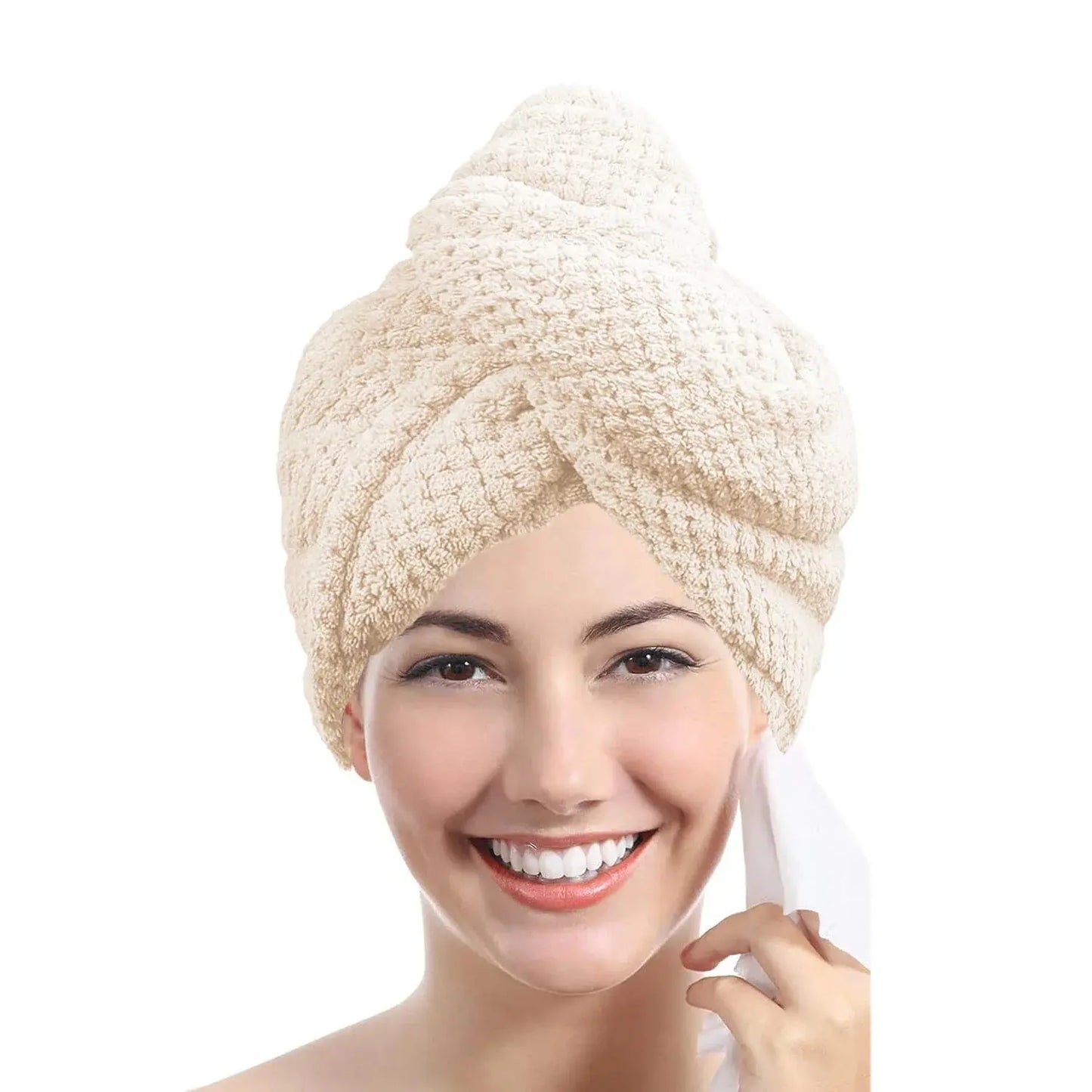 AuraWrap Anti-Frizz Microfiber Hair Towel - YNOM