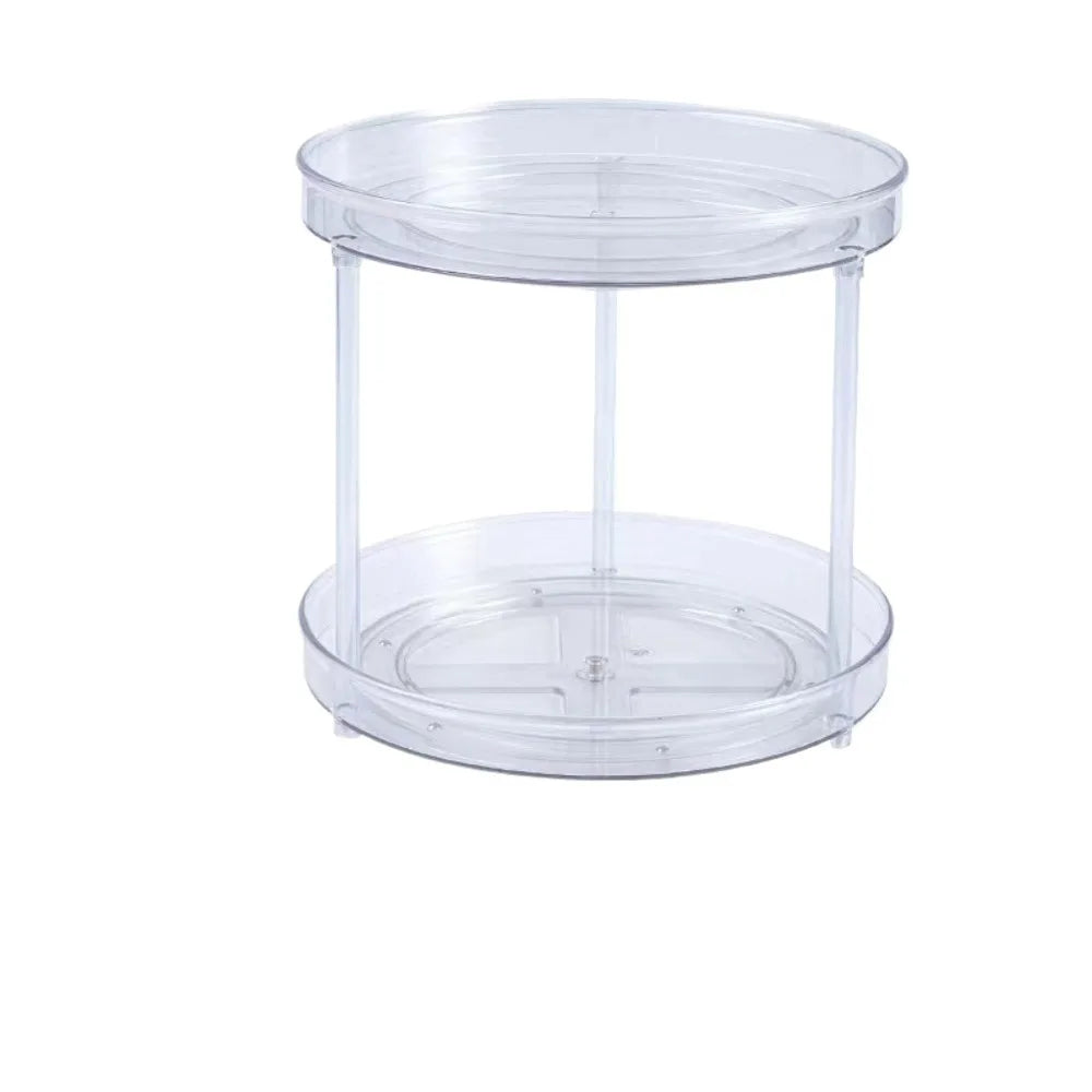 SpinStor 2-Tier Lazy Susan Organizer | 360° Rotating Storage Turntable YNOM cornerstore