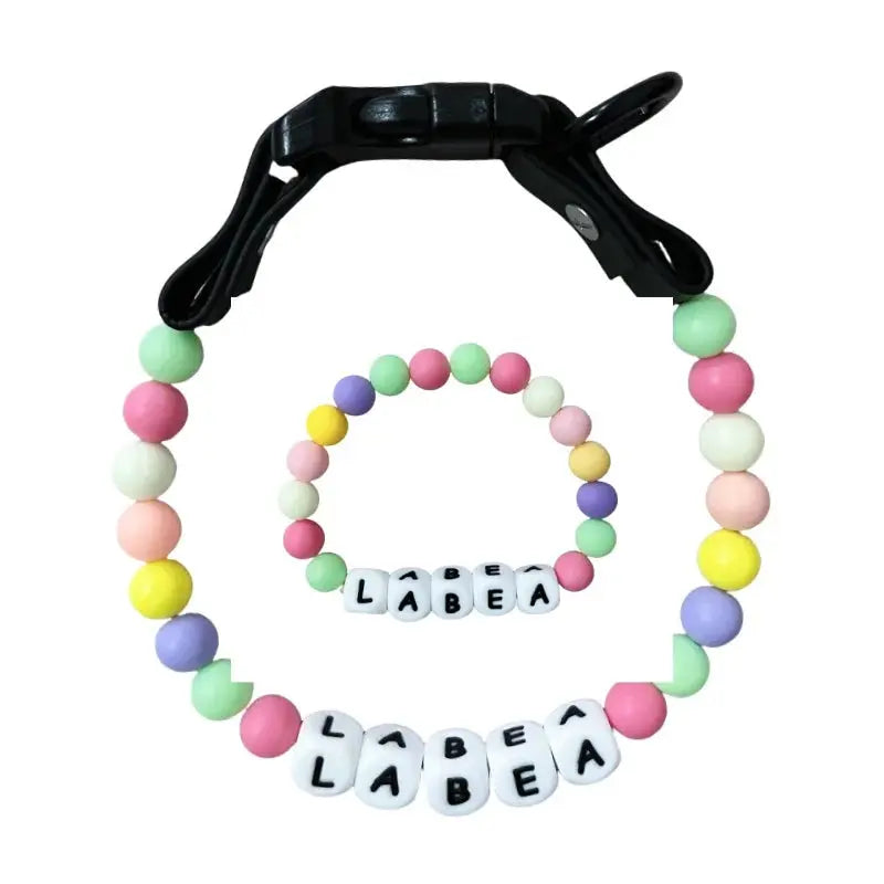 PawBond Custom Engraved Collar & Matching Bracelet Set - YNOM