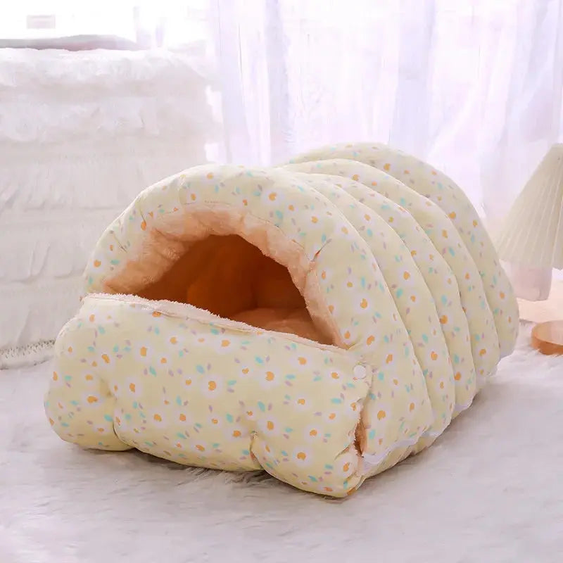 PurrNest 360 | Washable & Enclosed Cat Bed for Year-Round Comfort QiuQiu Petty Store