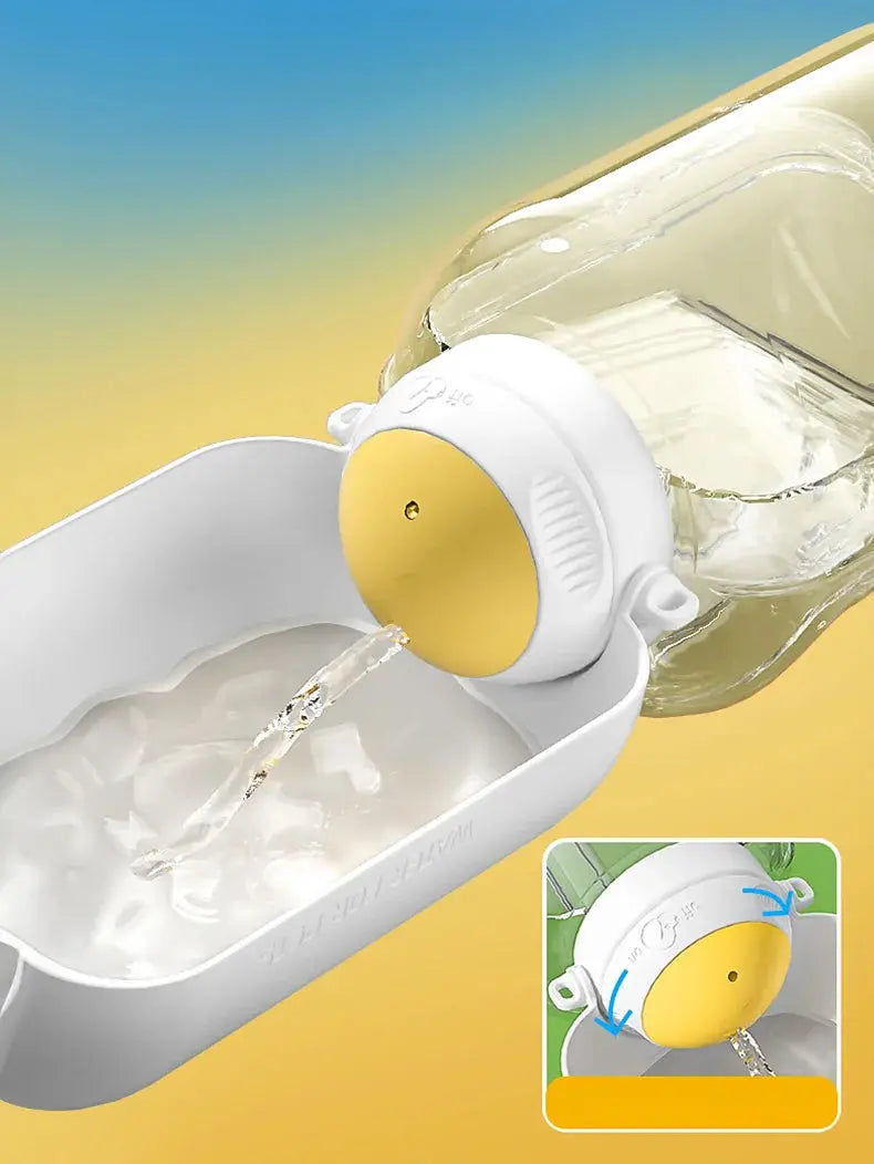 PawHydrate 2-in-1 Pet Travel Bottle | For Water & Food On-the-Go Keke Meng Pet Products Store