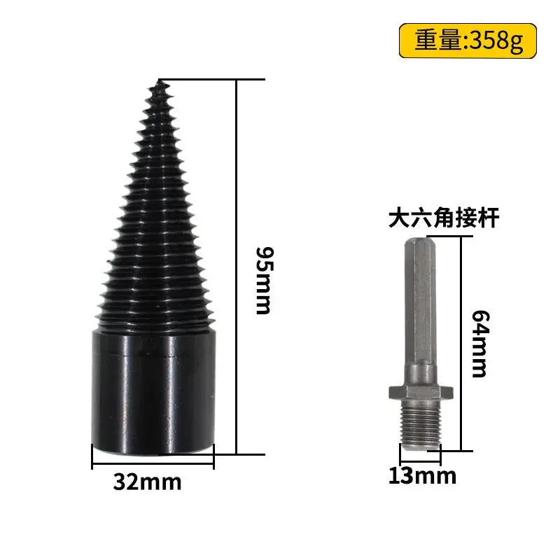 WoodCrack Pro Drill Set – Fast & Effortless Firewood Splitter | Heavy-Duty Log Cracking Drill Bit for Wood Cutting High quality tool factory Store