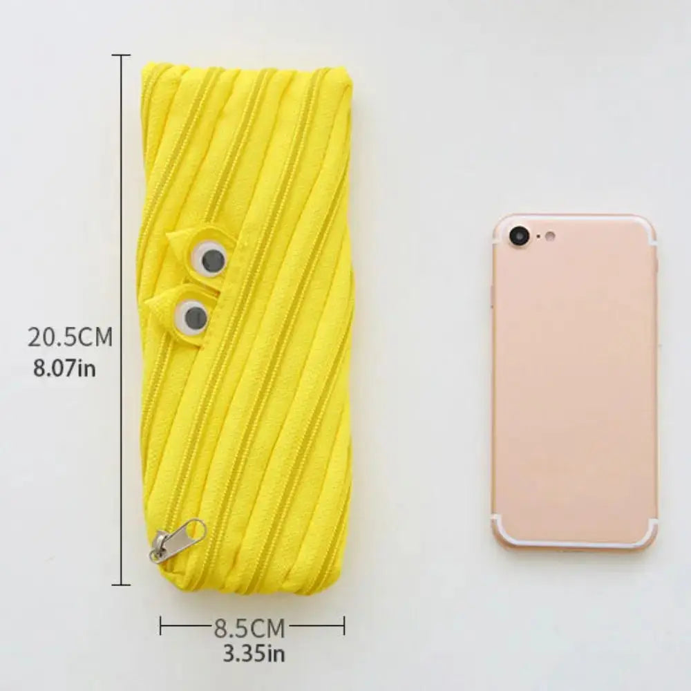 SmileZip One-Zip Pencil Pouch | Cute & Spacious Organizer for Daily Use The Rose Bag Store