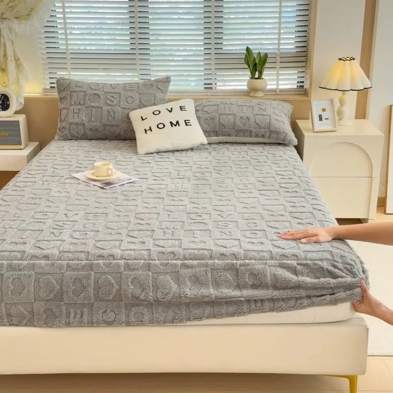 Milk Velvet Fitted Sheet | Ultra-Soft, Non-Slip Bedding for Dreamy Sleep Shop1103841740 Store