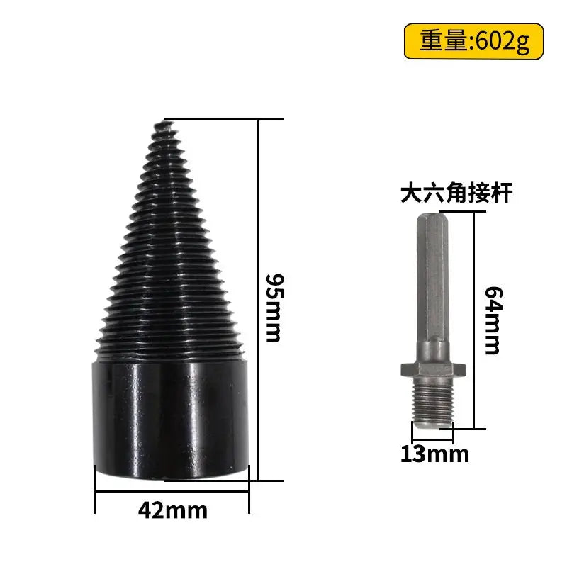 WoodCrack Pro Drill Set – Fast & Effortless Firewood Splitter | Heavy-Duty Log Cracking Drill Bit for Wood Cutting High quality tool factory Store