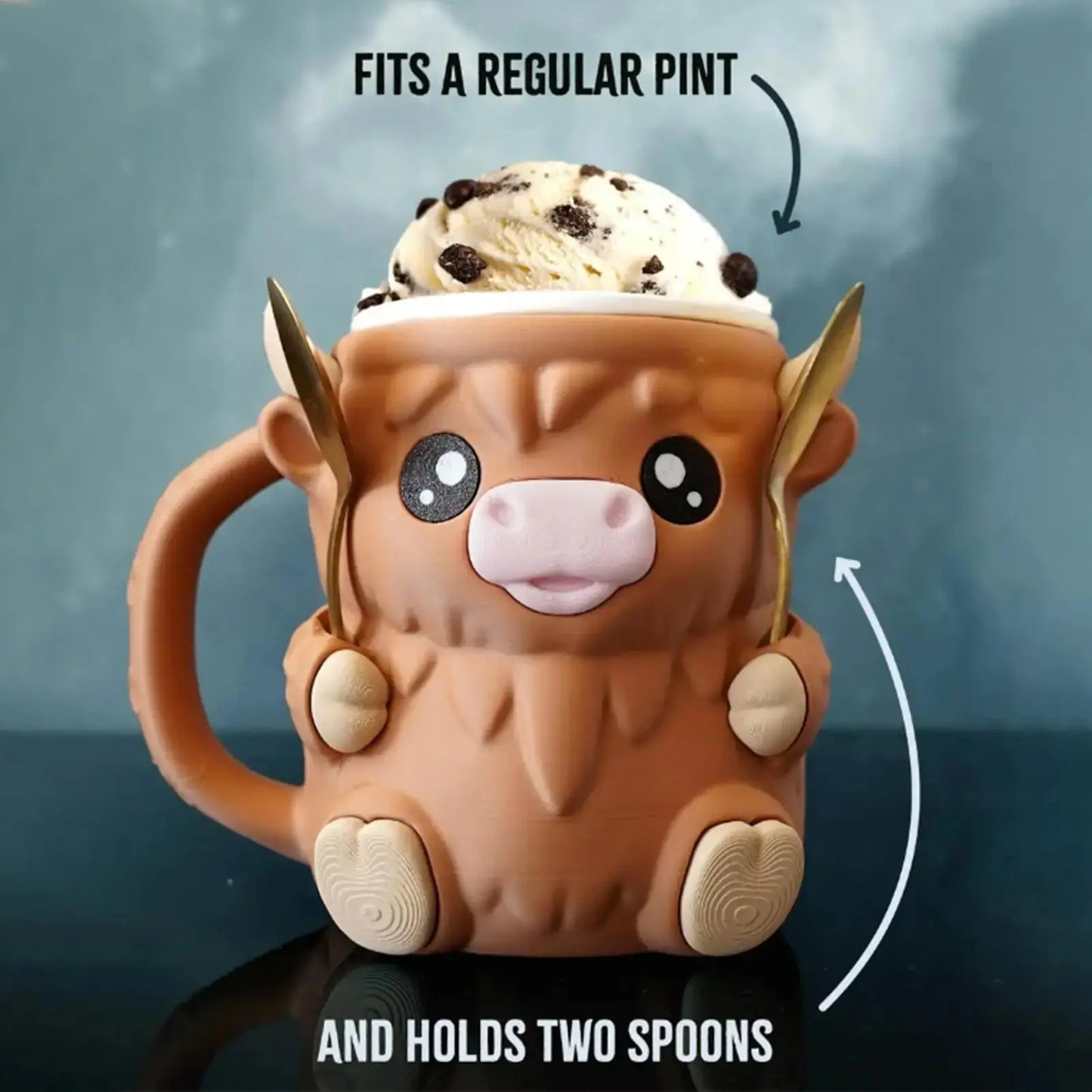 MooScoop Insulated Ice Cream Pint Holder | Keeps Hands Warm & Pints Cold Shop1105007860 Store