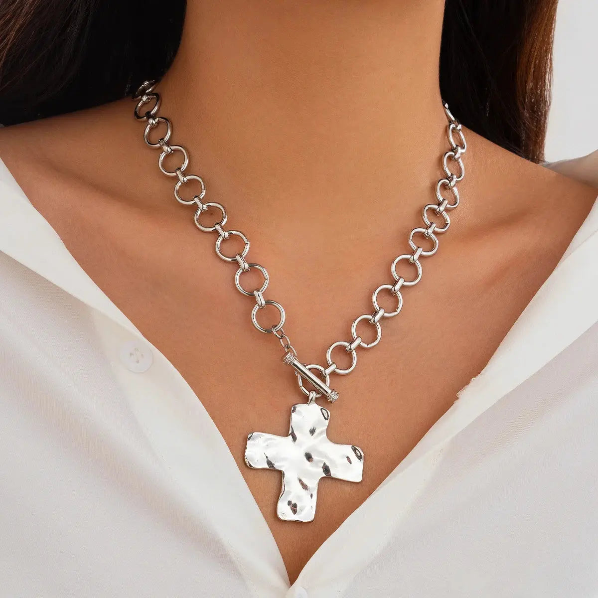 FaithForge Eternal Cross Necklace | Tarnish-Free & Hypoallergenic Stainless Steel Ingemark Official Store
