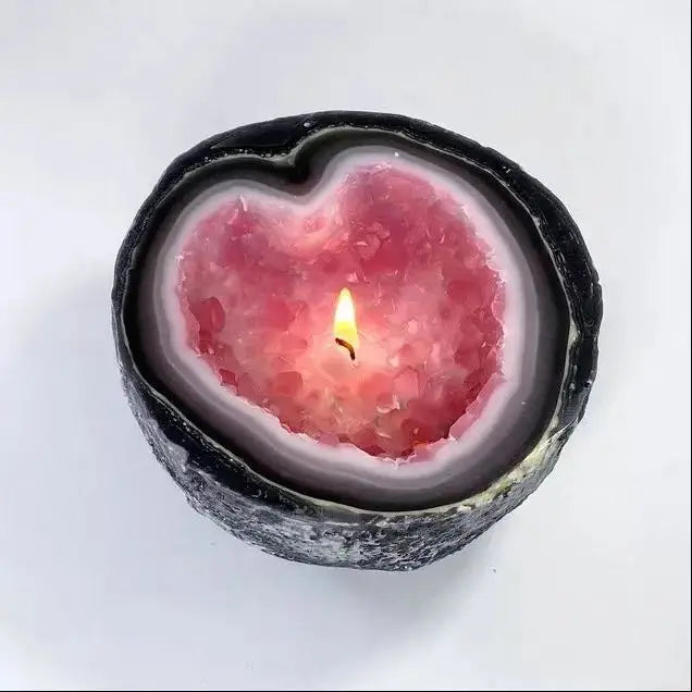 AuraGlow - Real Crystal Infused Candle for Peace & Positive Energy - YNOM cornerstore