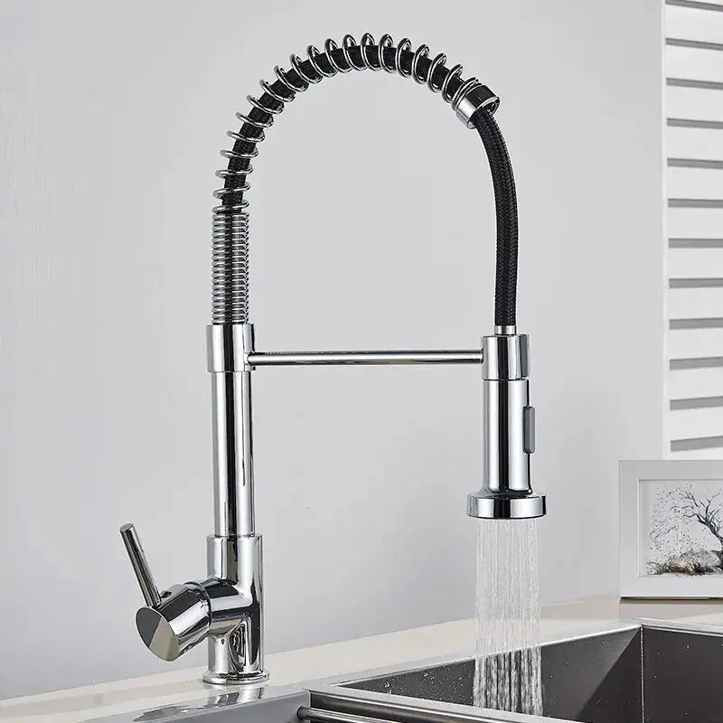 Aura Pull-Down Kitchen Faucet | Matte Black with Dual-Spray & 360° Swivel YYYMEST Factory Store