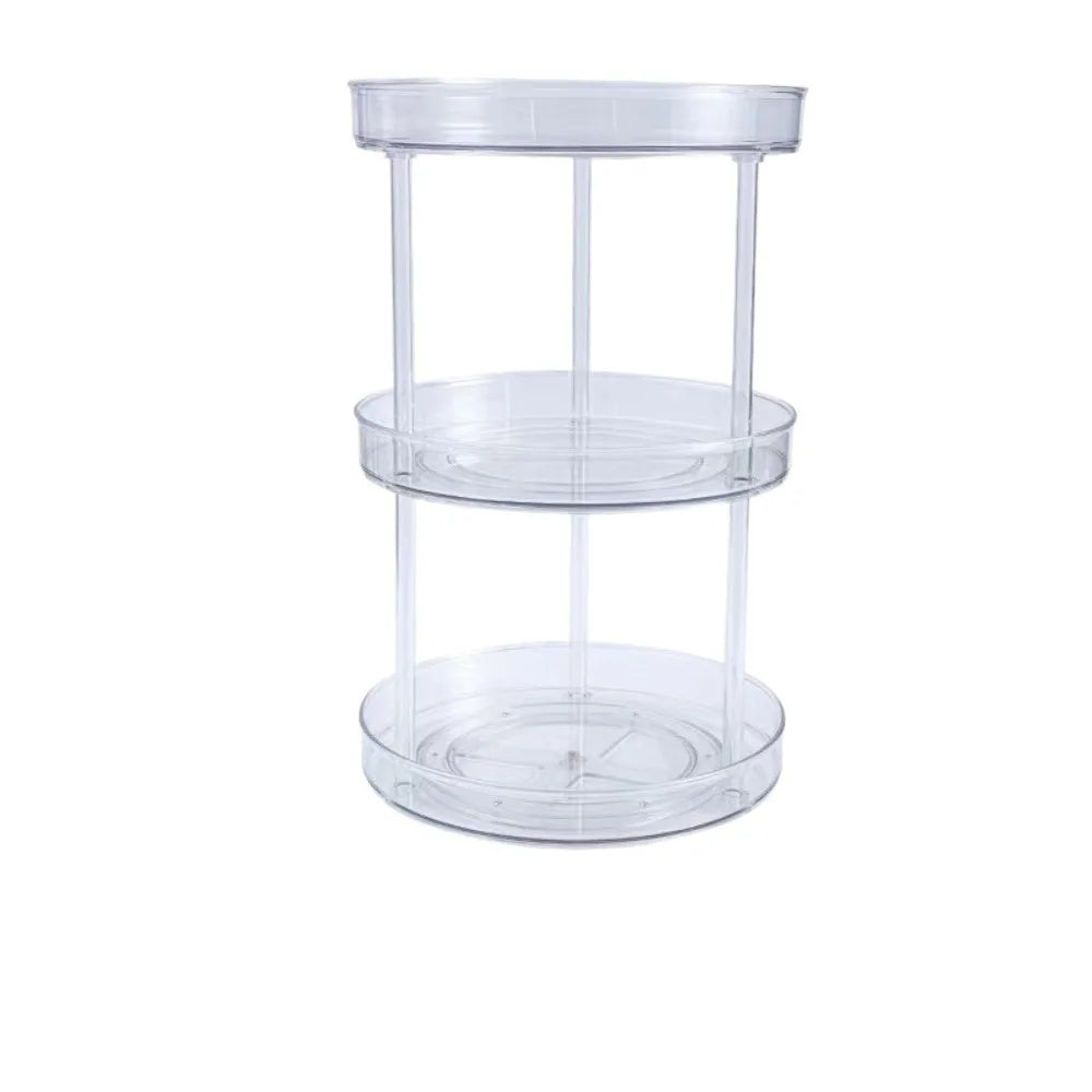 SpinStor 2-Tier Lazy Susan Organizer | 360° Rotating Storage Turntable YNOM cornerstore